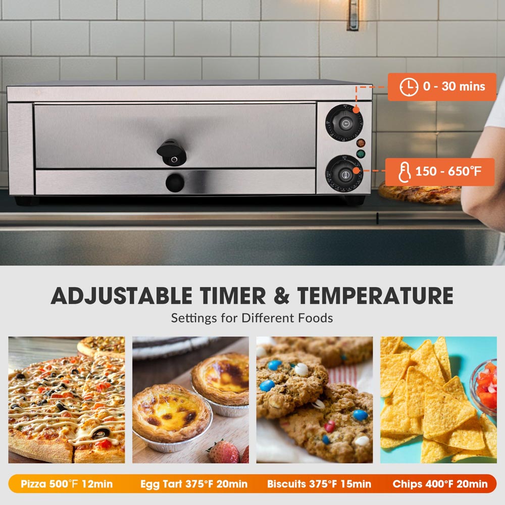 16 inch Countertop Pizza Oven with Timer
