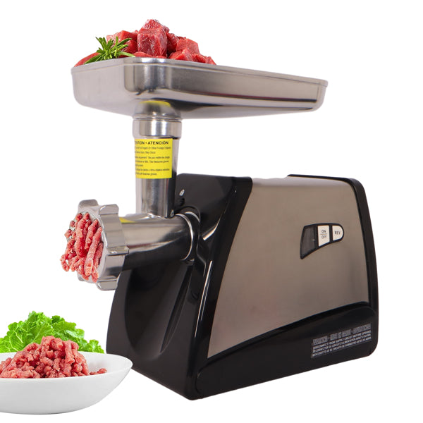 Meat grinder and sausage stuffer, 570 W, stainless steel
