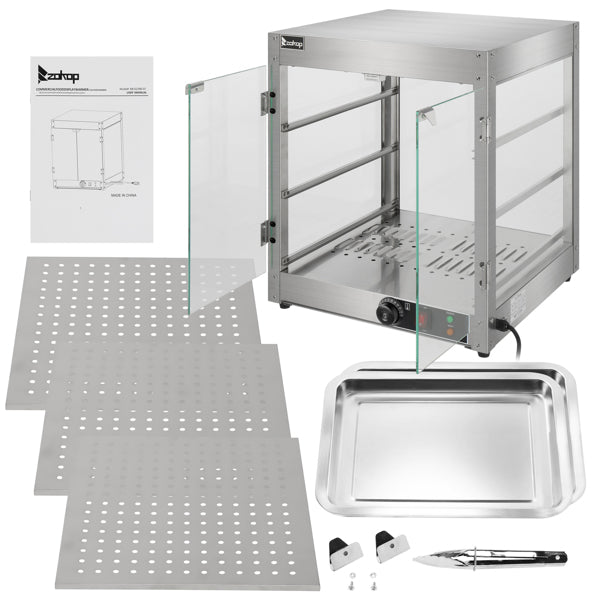 NB-03 Commercial Food Warmer Display Cabinet – 3-Tier
