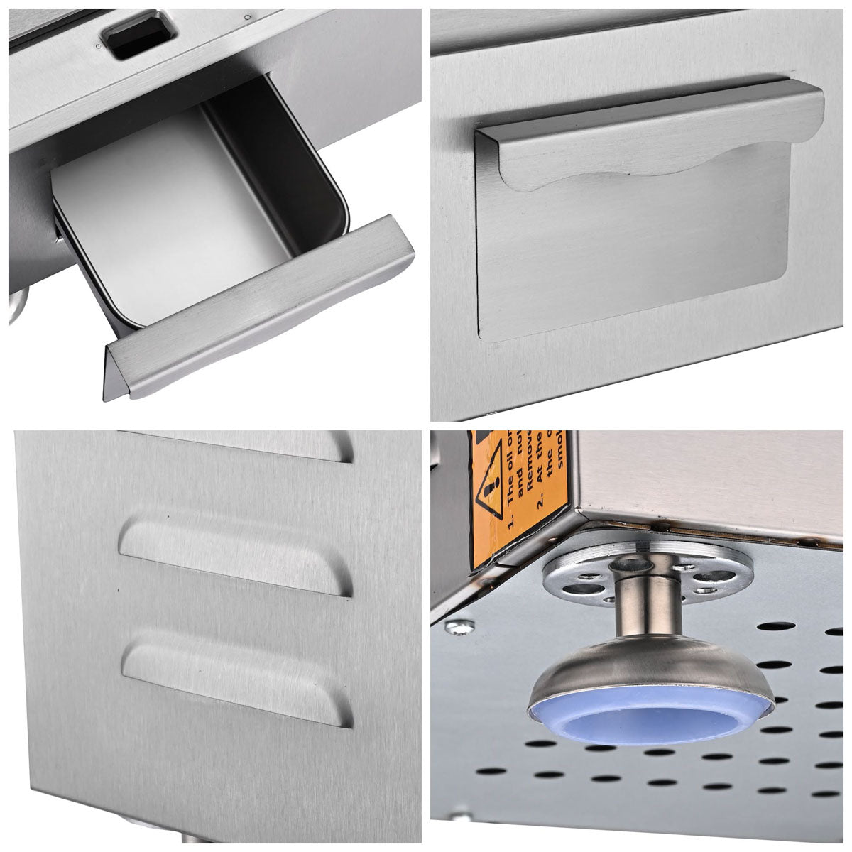 Electric Griddle with Lid Flat Top Grill 22in 3000W