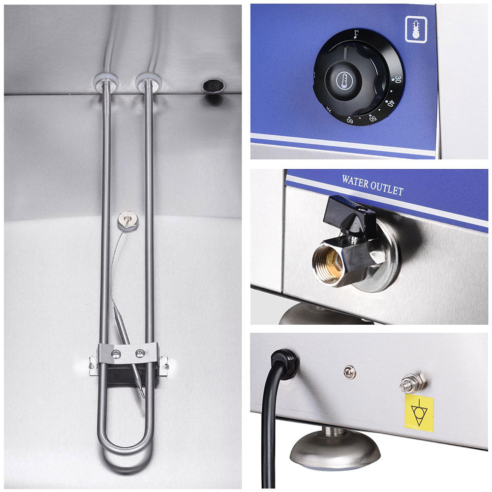 Food Warmer Water Bath Steam Table Stainless Steel