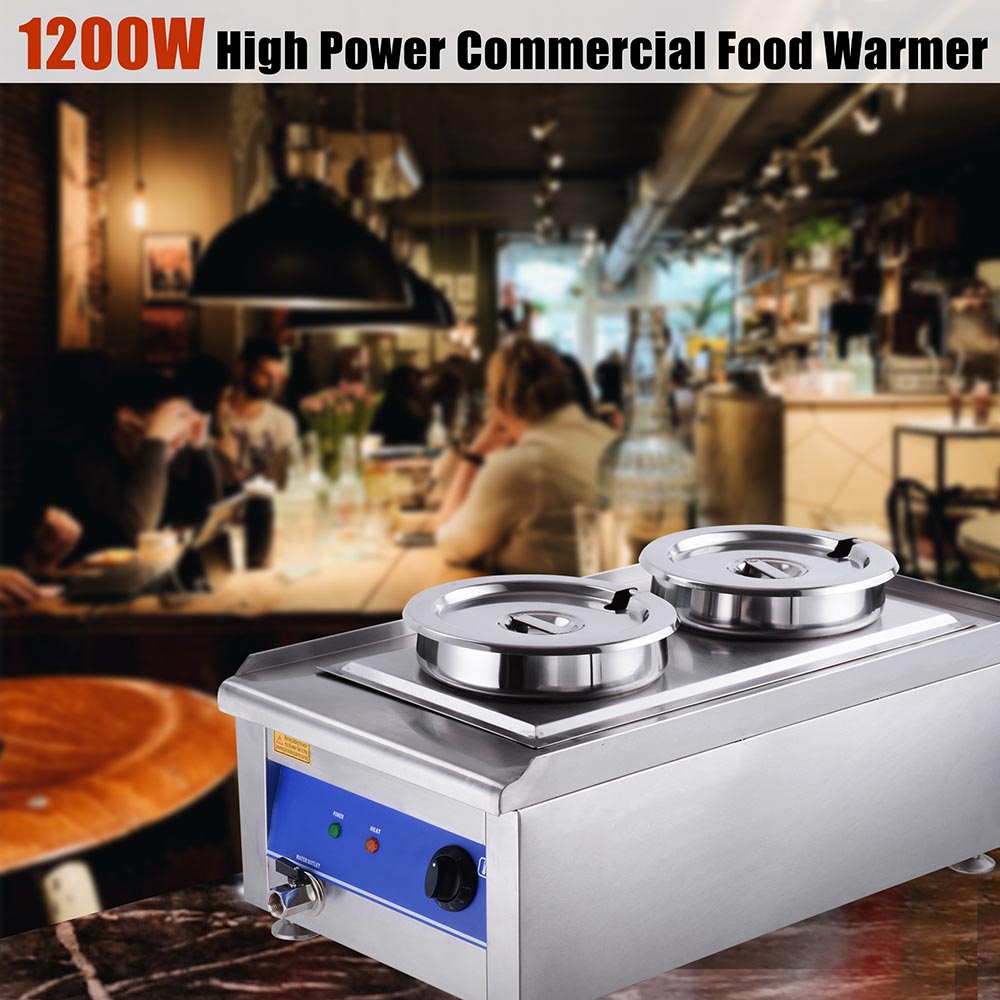 Food Warmer Water Bath Steam Table Stainless Steel