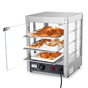 Pizza Food Warmer Commercial Countertop Display Case – 3-Tier
