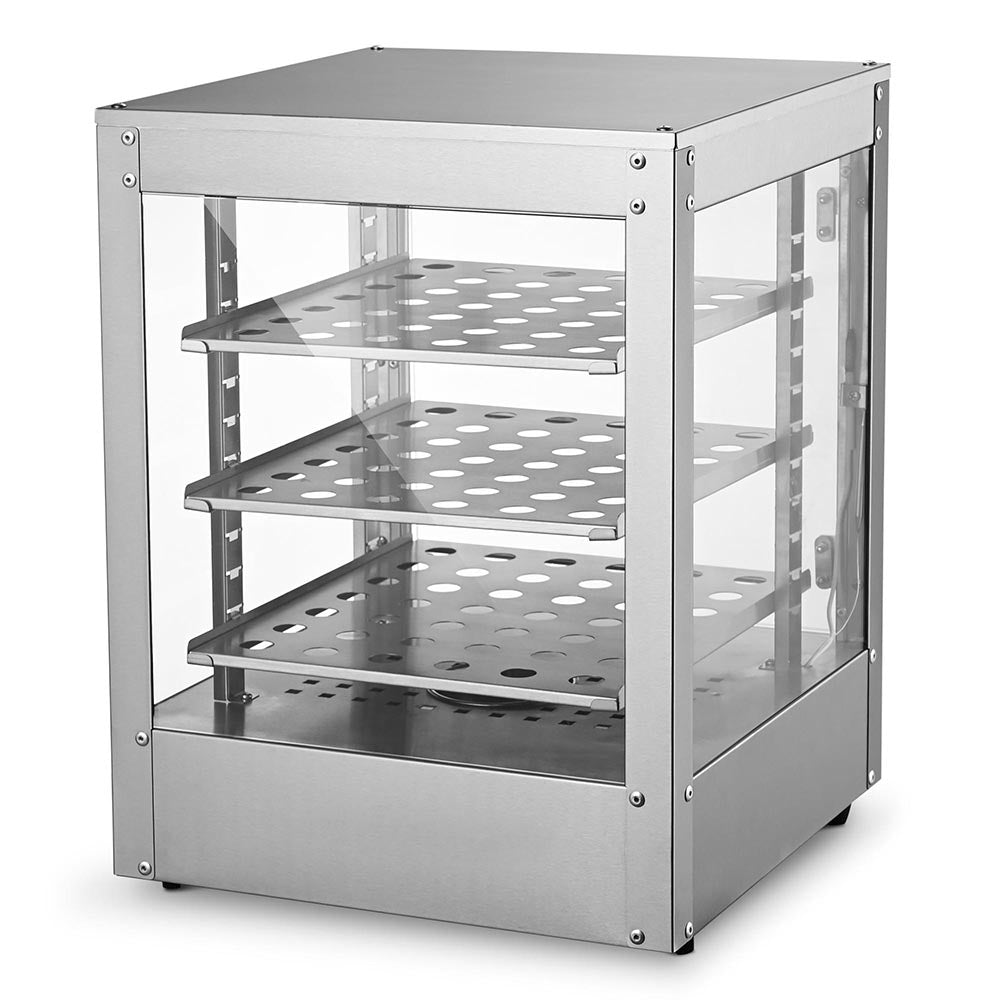 Pizza Food Warmer Commercial Countertop Display Case – 3-Tier