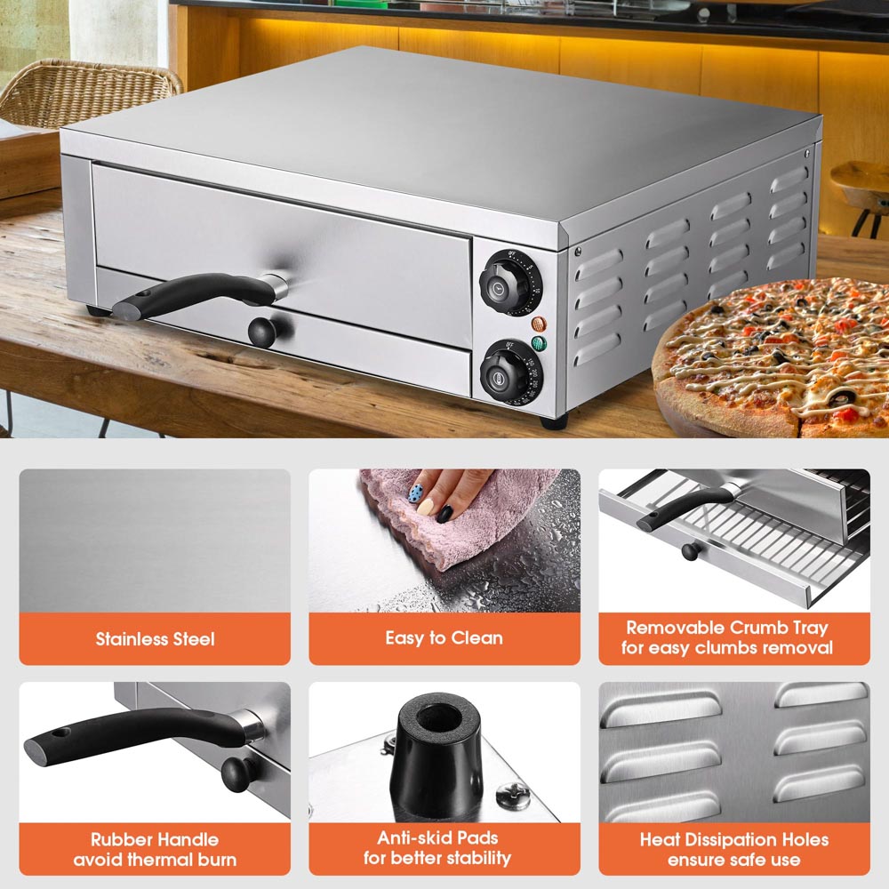 16 inch Countertop Pizza Oven with Timer