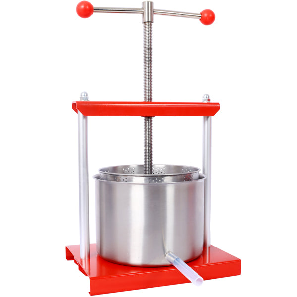 0.53 Gallon Stainless Steel Fruit Wine Manual Press