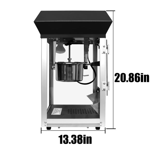 Pub Style Popcorn Maker, 4 Ounce Popcorn Maker, Black