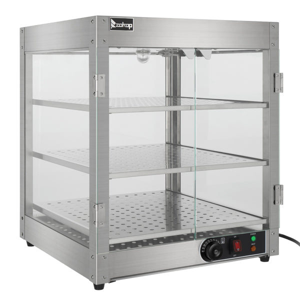 NB-03 Commercial Food Warmer Display Cabinet – 3-Tier