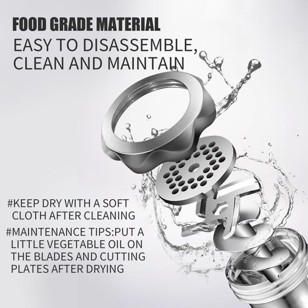 Meat grinder and sausage stuffer, 570 W, stainless steel