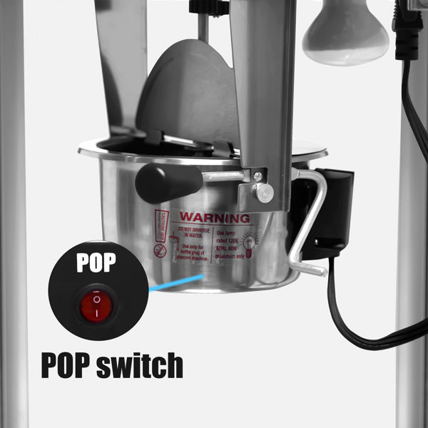 Pub Style Popcorn Maker, 4 Ounce Popcorn Maker, Black