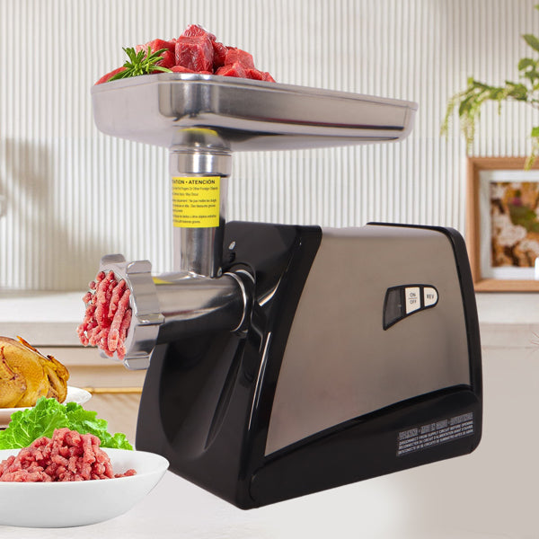 Meat grinder and sausage stuffer, 570 W, stainless steel